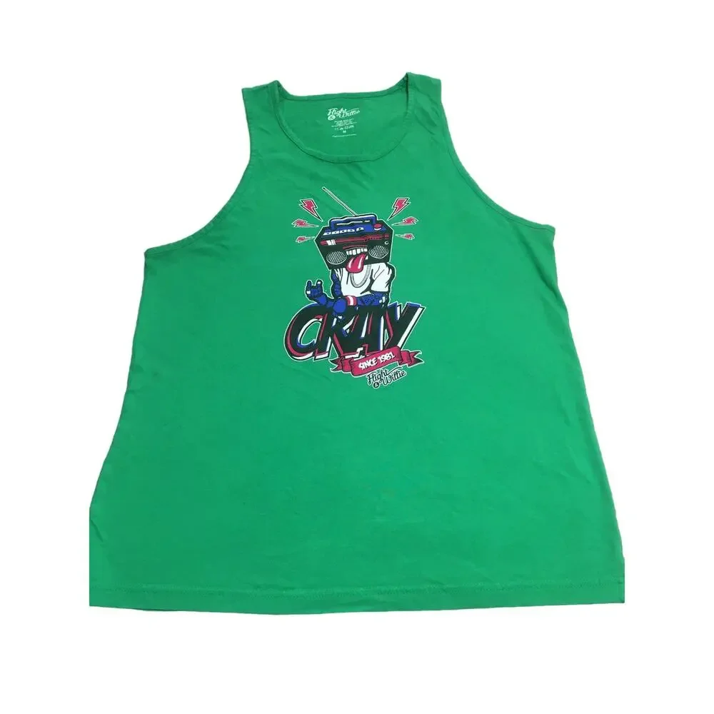 Flight & Willie Green Size Medium Tank Top Cray Since 1981